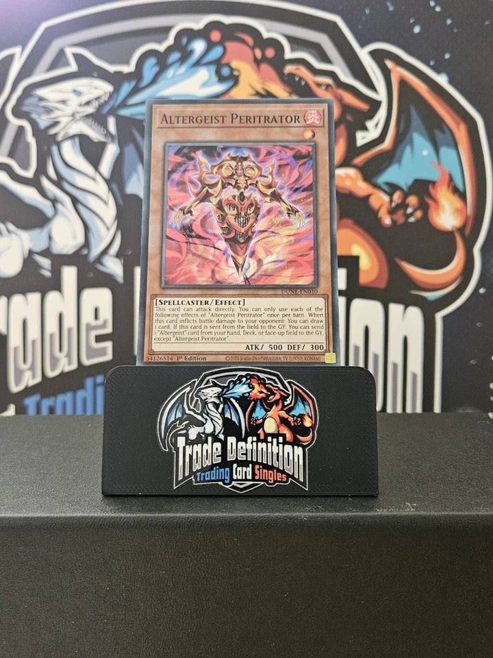 DUNE-EN010 ALTERGEIST PERITRATOR SUPER RARE 1ST EDITION YuGiOh CARD