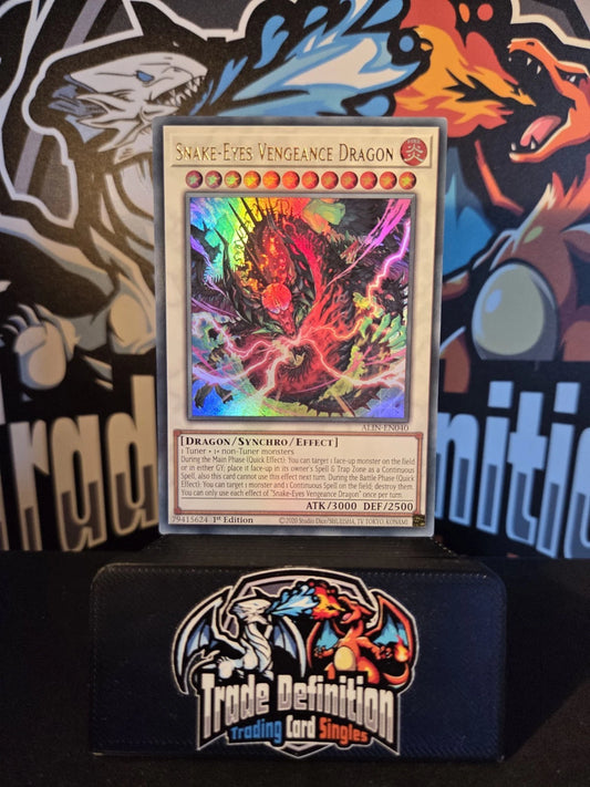 ALIN-EN040 Snake-Eyes Vengeance Dragon Ultra Yu-Gi-Oh!  IN STOCK NOW!