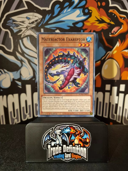 3x Materiactor Exareptor SUDA-EN011 Common 1st Edition Playset YuGiOh