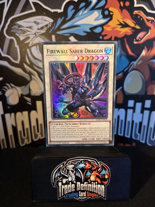 Yugioh ALIN-EN038 - Firewall Saber Dragon - Super Rare