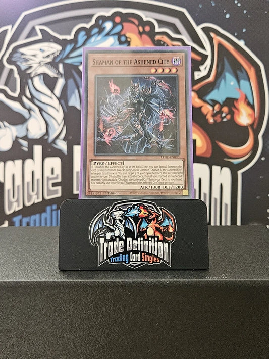 LEDE-EN090 Shaman of the Ashened City : Super Rare Card : 1st Edition YuGiOh TCG