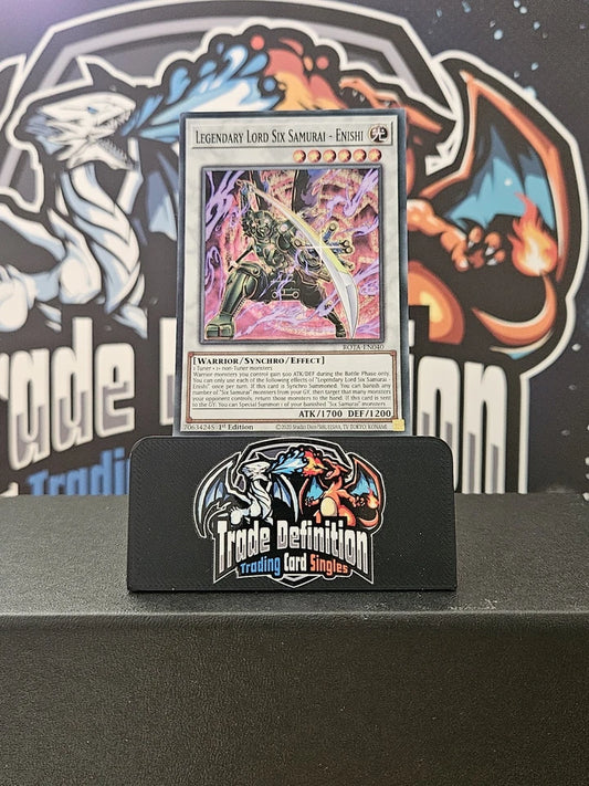 Legendary Lord Six Samurai - Enishi - ROTA-EN040 - Super Rare - 1st Ed - Yugioh